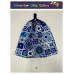 Crochet Top Hand Towel / Tea Towel - Blue Mosaic